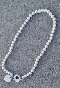 Rare collier en perle et argent sterling 925 Tiffany & Co 