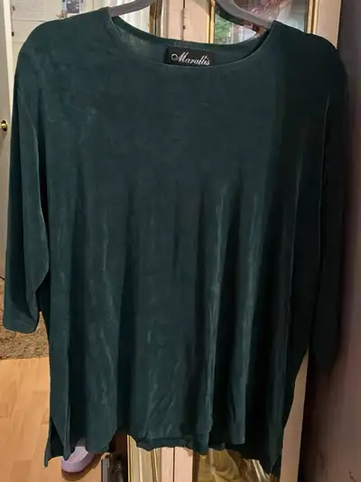 Women Dark Green Stretch Top - Size XXL, View more