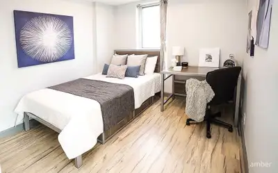 Room available for sublet from May to August 2026. Located at 130 Columbia Street West, the unit com...