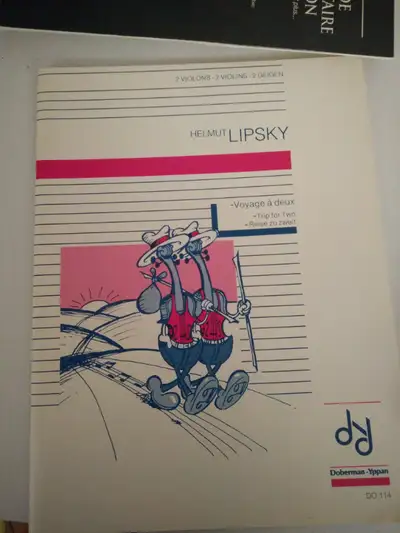 Partition cahier de musique Lipsky Nostalgie piano violon, View more
