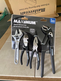 Brand new Maximum Pliers &Wrench Set. 4 pcs 