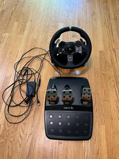 Logitech G920 Driving Force Racing Wheel and Pedals, View more