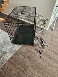 36" dog crate with 2 doors, excellent condition, very clean