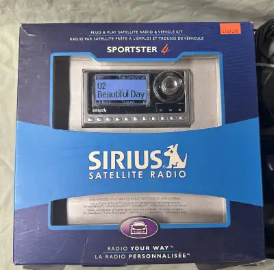 The Sirius SP4 Sportster is a portable satellite radio designed for use with SiriusXM service. This...