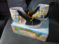 new/DS: Vans Sk8-Hi - The Simpsons Family Portrait shoes sz. 10