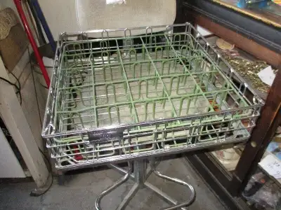 1960s SANI-STACK GLASS & PLATE RESTAURANT KITCHEN WASH RACKS $20, View more