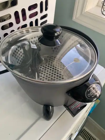 Electric vegetable steamer. Can be used for veggie steaming or heating up hot stones, Thai steams fo...