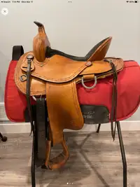 Custom made western saddle 