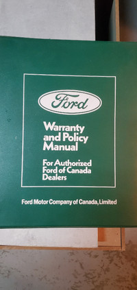 Ford Dealer Tech Training Manuals 1987