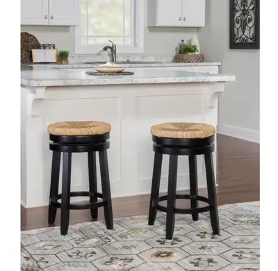 2 Linon Home Decor, Powell Morgan Collection, Black counterStool, View more