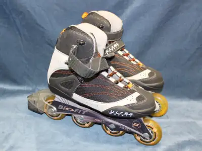 BioFit Ultra Wheels Inline Skates / Roller Blades Ultra Wheels Adjustable Inline Skates Men's size 1...