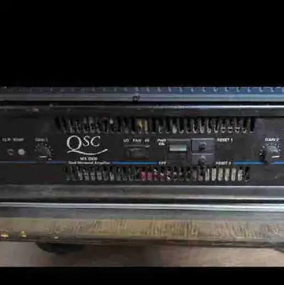 QSC MX2000 Dual Monaural Power Amplifier. Comes with all cords. Asking $550.