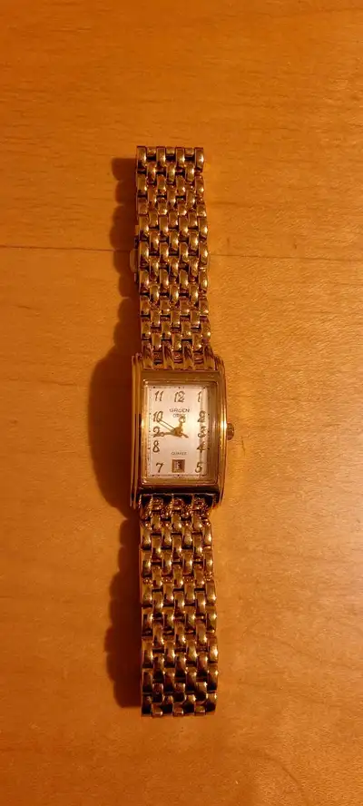 Gruen Gold Tone Watch, View more