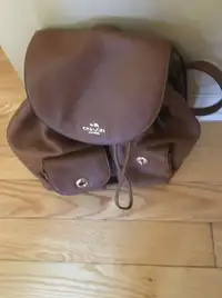 Leather Coach Backpack - like new