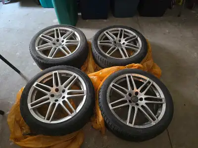 FOR SALE: Winter Tires w/ OEM Rims – LIKE NEW! 255/40 R19 – Complete Set of 4 – $2200 Winter is comi...