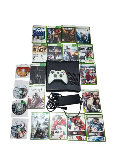 Xbox 360 Bundle Deal with 20 games & controller!, View more