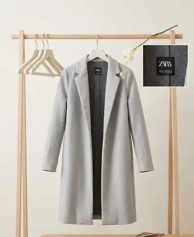 Small Zara Wool-Blend Coat, View more