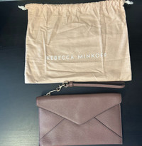Authentic Rebecca Minkoff Mauve Clutch Bag- like new