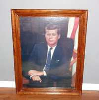 Vintage Fabian Bachrach Picture Print of J.F. Kennedy-Reduced!