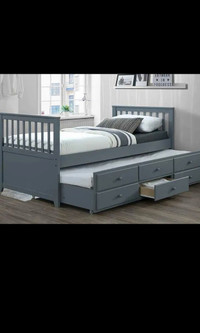 Gery captain bed for sale bed with drawers