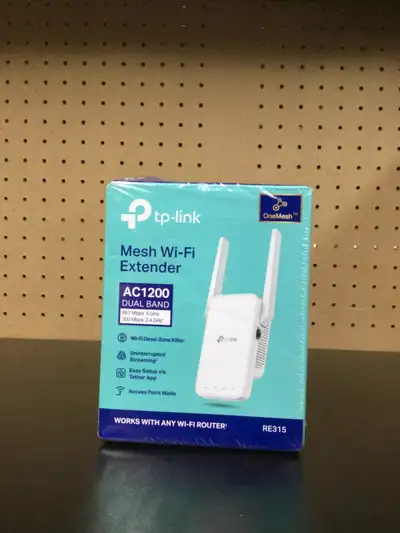 NEW TP-Link RE315 Mesh Wi-Fi Range Extender AC1200 Dual-Band, View more