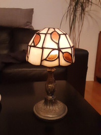 petite lampe bougeoir style Tiffany