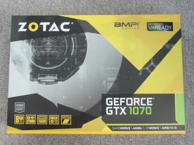ZOTAC GeForce GTX 1070 AMP! Edition Gaming Graphics Card, View more
