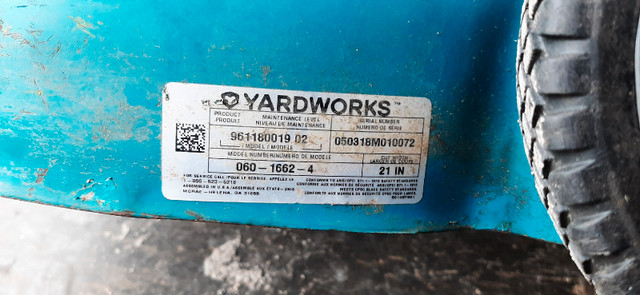 Yard works lawnmower 6.25 hp in Lawnmowers & Leaf Blowers in Kingston - Image 4
