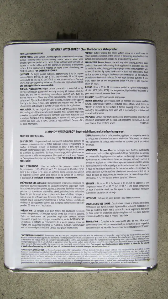Olympic Waterguard Multi-Surface Waterproofer449689138633134081