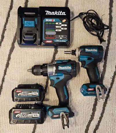 Makita 40V Max XGT Brushless Hammer Drill & Impact Driver kit, View more