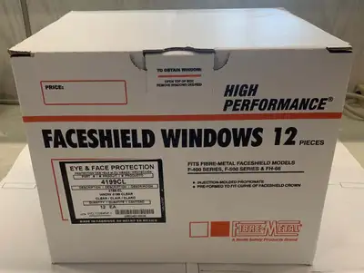 FACESHIELD  WINDOWS 12 Pieces F-400 SERIES F-500 SERIES  & FH66, View more