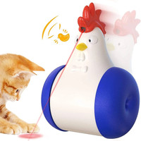 Chicken shaped light cat toy/jouet pour chats bleu