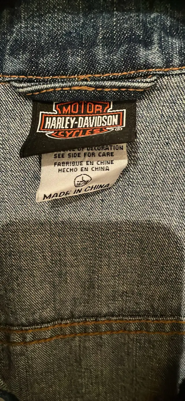 Harley-Davidson trucker jacket large in Women's - Tops & Outerwear in London - Image 5