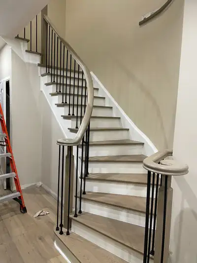 Hardwood Installation: $1.35/SF; Laminate: $1.10/SF – Staircase!, View more