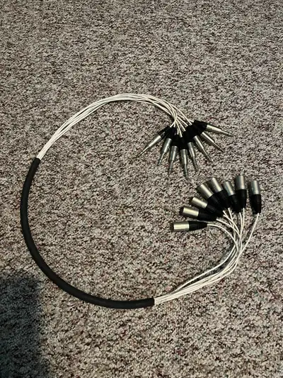 8 Channel XLR to TRS 3ft snake, View more