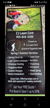 Lawn aeration and spring services