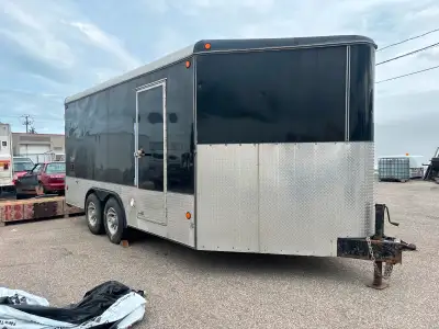 2007 CJ Trailer. 16 ft, V-Nose. Extra height. Insulated with electric heat. Interior shelving. Extra...