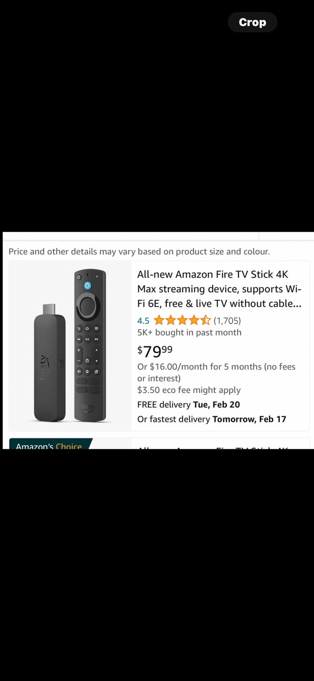 NEW Amazon fire stick 4K MAX in General Electronics in Sudbury - Image 3