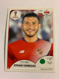 2018 PANINI FIFA WORLD CUP RUSSIA J. VENEGAS #411 COSTA RICA