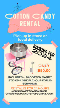 Cotton candy machine rental all events 