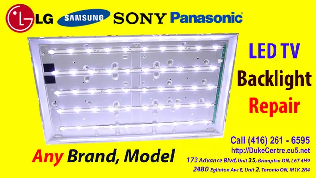 LCD, Smart, RCA, LED, Samsung,  Tv, Repair, 4K Call 416-261-6595 in TVs in City of Toronto - Image 4