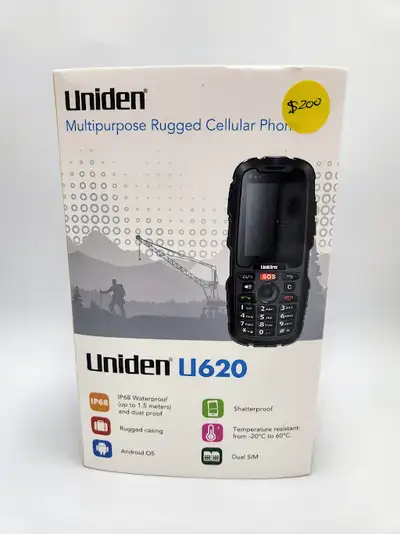 $200 Uniden Dual Sim Brand New sealed $90 Sonim Xp5 W/Cable ___________________________________ No t...