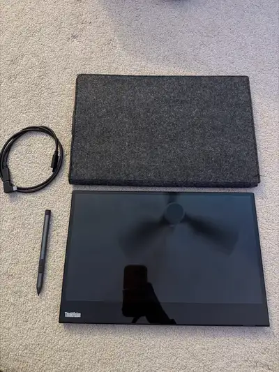 Lenovo ThinkVision M14t Portable USB C Display, View more