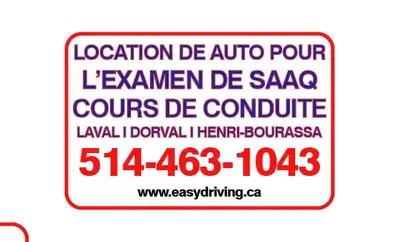 Pass your road test with ease – We’ve got the car you need. ✅ SAAQ-approved dual-control vehicles. ✅...