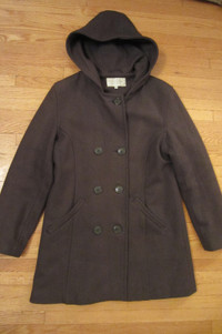 Wool Blend Dress Coat, Grey, SZ 7-8