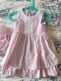 2T cotton dress embroidery 