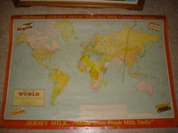 Carte géographique,carte médicale, carte antique mesure, monde