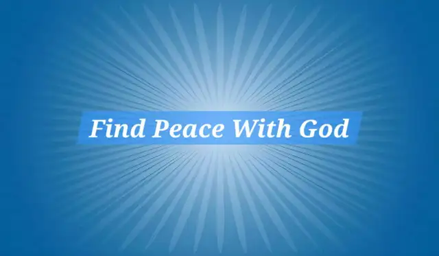 Find Peace With God