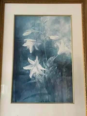 VINTAGE PRINT OF WATER COLOR  JAPANESES PAINTING FOR SALE ., View more