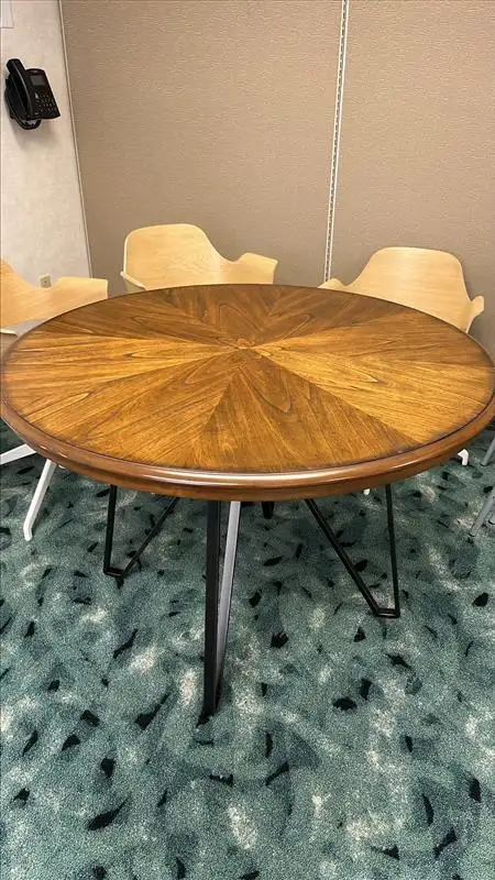 Round Dining Room Table- Wood Top-Brand New in Box in Dining Tables & Sets in Oakville / Halton Region - Image 2
